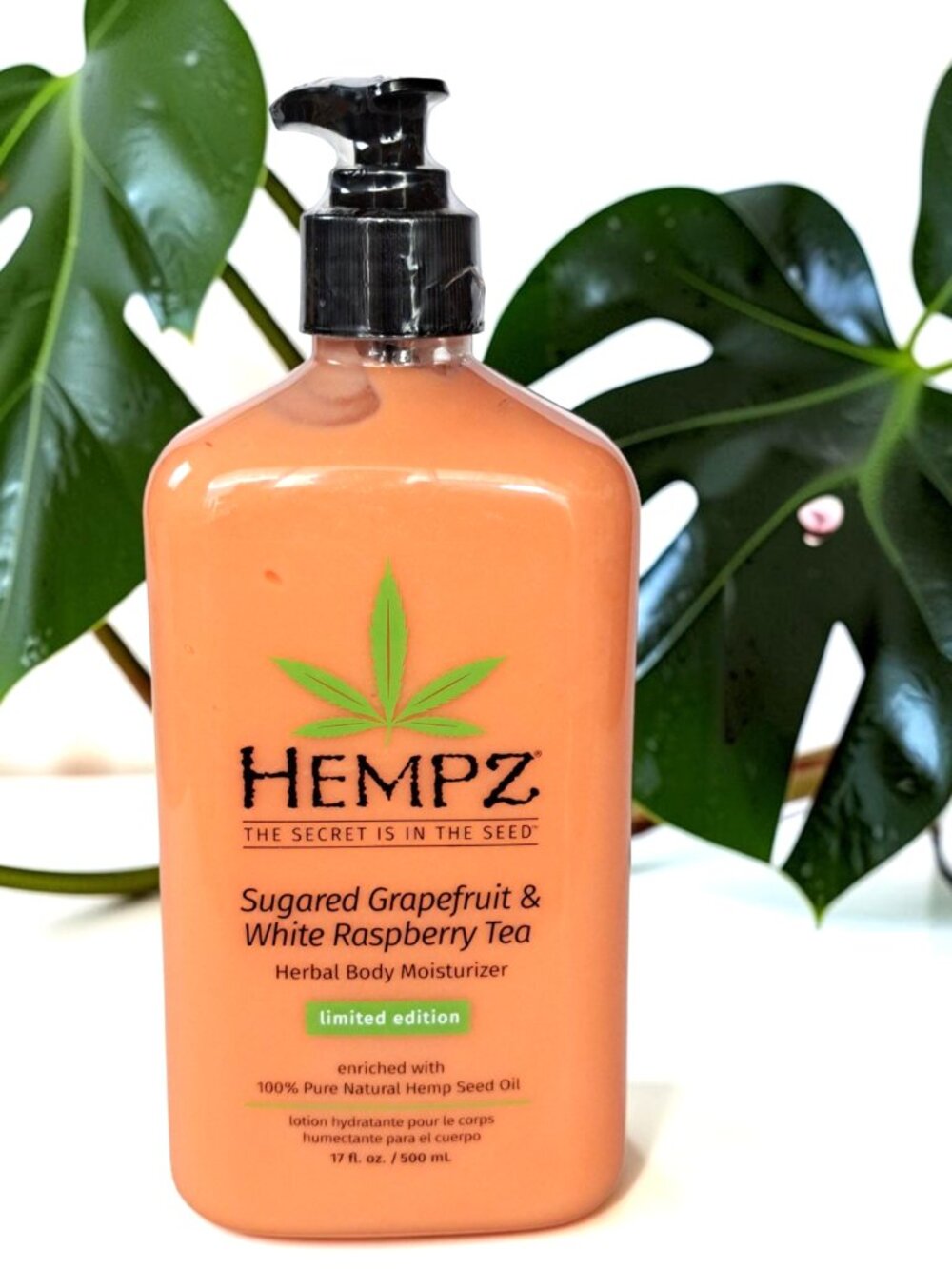 HEMPZ Sugared Grapefruit &White Raspberry Tea Body Lotion Limited Edition, 17 OZ
